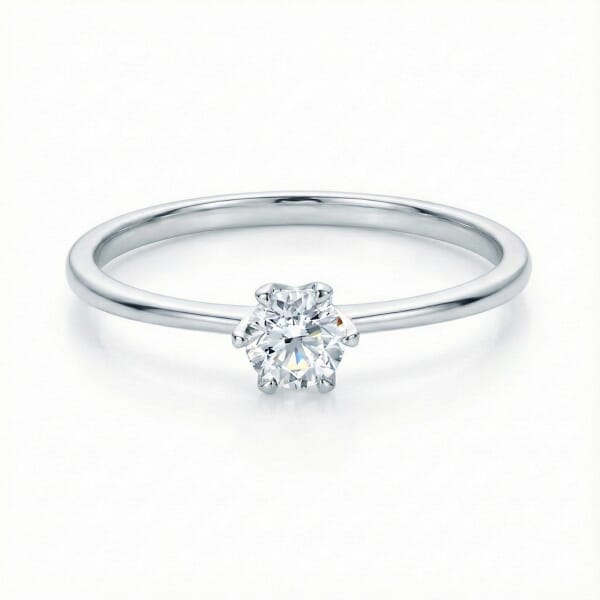 Diamantring forlovelsesring 0,30 ct TW-VS2 i 14kt hvitt gull. Aida - 180160309